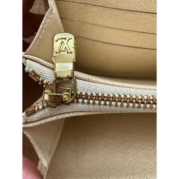 Louis Vuitton Sarah Wallet Womens Damier Azur Canvas Long French Purse France - Picture 9 of 16